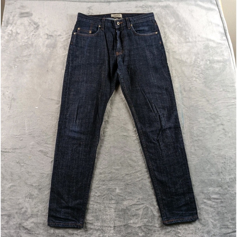 Naked & Famous Jeans Mens 31x31 Blue Easy Guy Indigo Stretch Selvedge Dark Wash